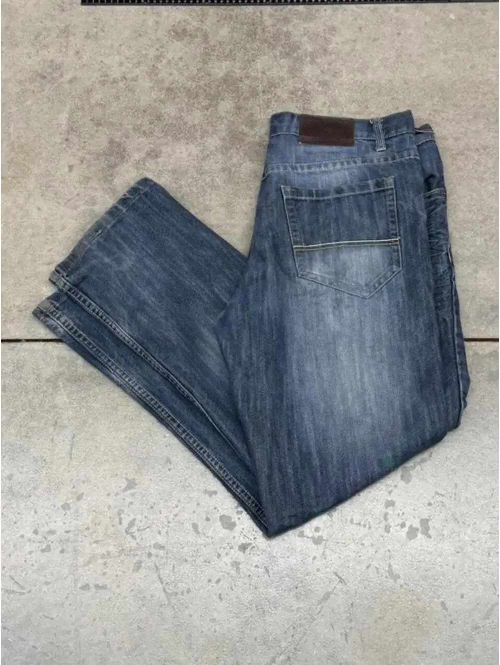 vintage southpole dark blue relaxed baggy fit jeans size 36 x 32